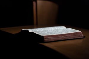 Opened bible